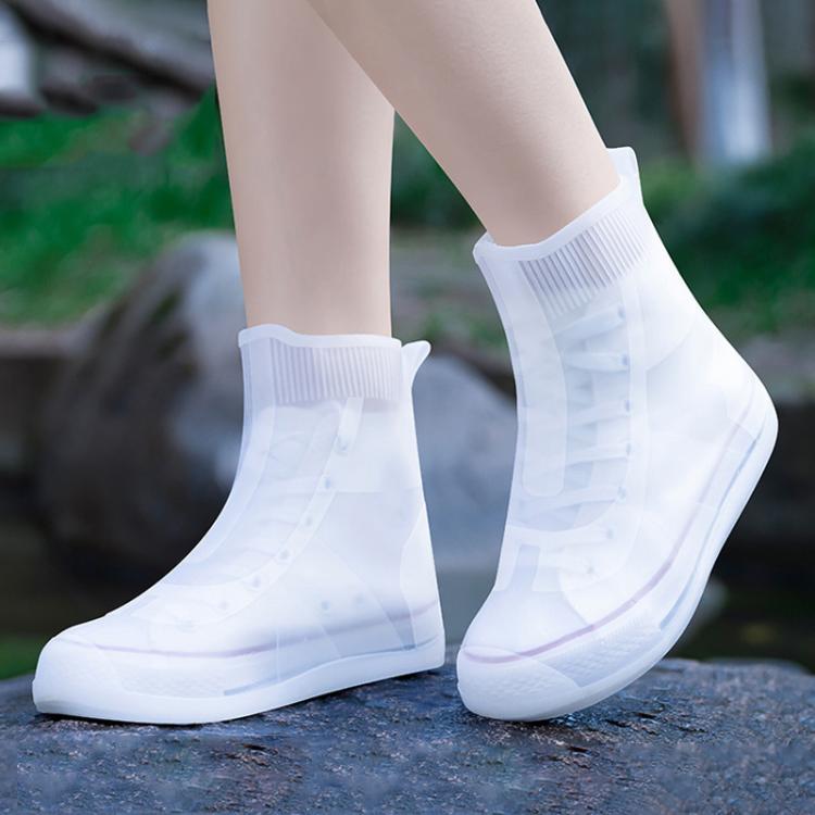 加厚耐磨防水矽膠雨鞋套，S 31-33，M 34-36，L 37-39，XL 40-42，XXL 43-45