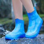 加厚耐磨防水矽膠雨鞋套，S 31-33，M 34-36，L 37-39，XL 40-42，XXL 43-45