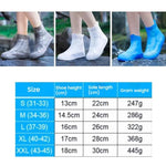 加厚耐磨防水矽膠雨鞋套，S 31-33，M 34-36，L 37-39，XL 40-42，XXL 43-45