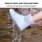 加厚耐磨防水矽膠雨鞋套，S 31-33，M 34-36，L 37-39，XL 40-42，XXL 43-45