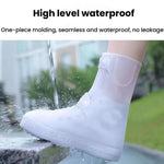 18cm戶外加厚耐磨中筒防雨鞋套，M 34-36，L 37-39，XL 40-42，XXL 43-45，XXXL 46-