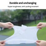 18cm戶外加厚耐磨中筒防雨鞋套，M 34-36，L 37-39，XL 40-42，XXL 43-45，XXXL 46-