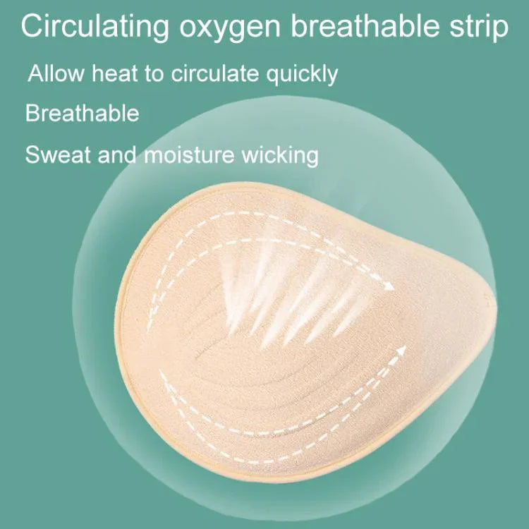 術後天然乳膠義乳 矽膠顆粒 超輕透氣抗菌乳房植入物，S，M，L
