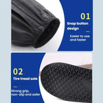 騎行戶外加厚耐磨中筒雨靴，S 36-37，M 38-39，L 40-42，XL 43-45，XXL 46-47