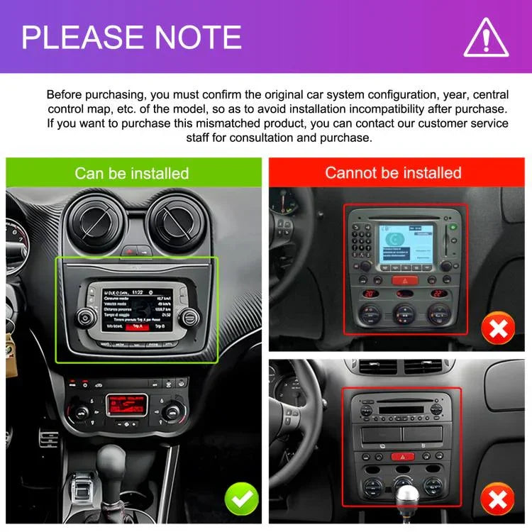 For Alfa Romeo MITO 2008-2016 7 inch Horizontal Screen Android 15 Carplay Car Center Control Integrated Machine, 4+64G, 2+64G