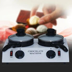 Dessert Making Double Cylinder Chocolate Hot Melt Machine, US Plug, UK Plug, EU Plug