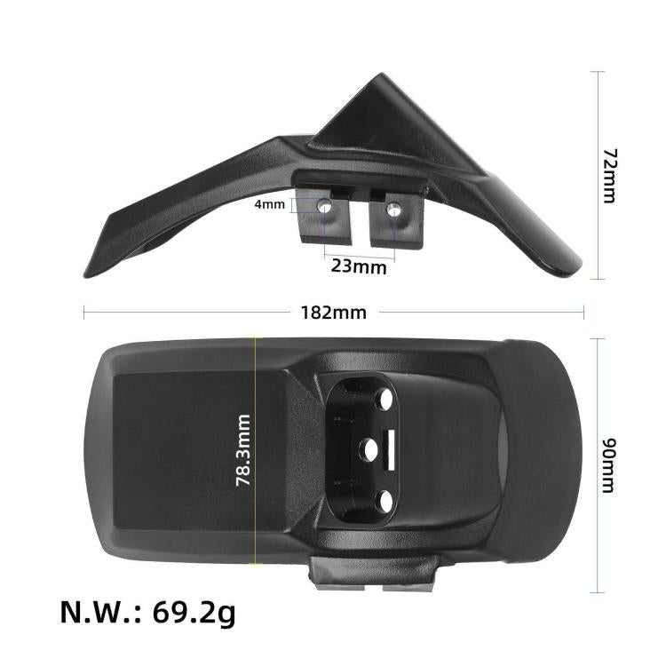 適用於 Kukirin G2 Pro DB 電動滑板車，後擋泥板附牌照架，前擋泥板