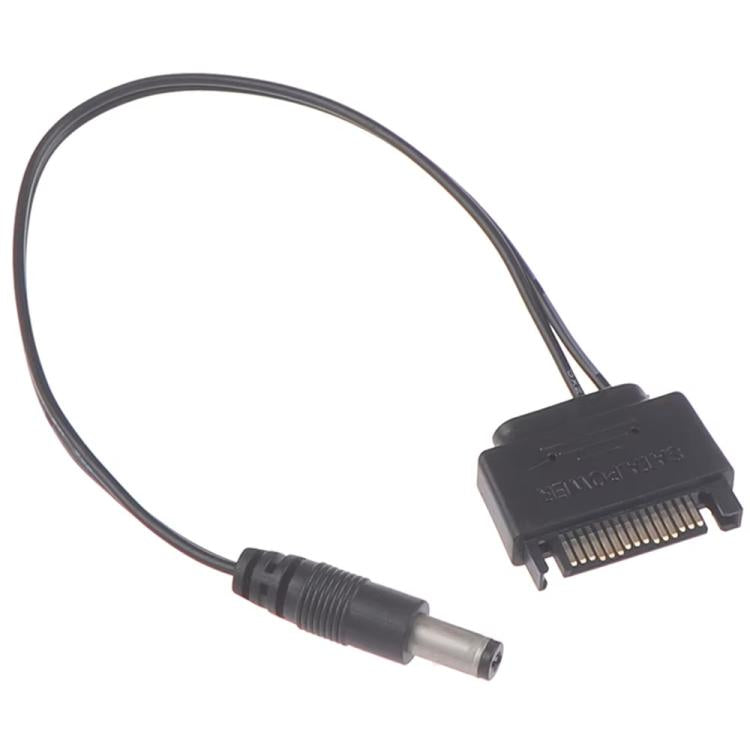 SATA 公頭轉 5.5 x 2.1mm DC 連接線 12V 電源線, 20cm, 50cm, 100cm