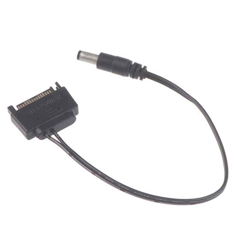 SATA 公頭轉 5.5 x 2.1mm DC 連接線 12V 電源線, 20cm, 50cm, 100cm