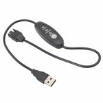 USB 轉小 4針增壓線 可調速 USB 轉 12V 機殼風扇線, 50cm, 98cm