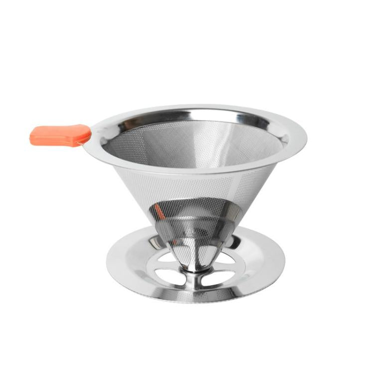 V60不鏽鋼咖啡濾網帶底座，適用手沖沖泡，1-2杯300目，1-3杯300目，1-4杯300目，1-4杯600目，1-6杯600目，1-8杯300目