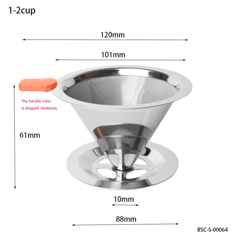 V60不鏽鋼咖啡濾網帶底座，適用手沖沖泡，1-2杯300目，1-3杯300目，1-4杯300目，1-4杯600目，1-6杯600目，1-8杯300目