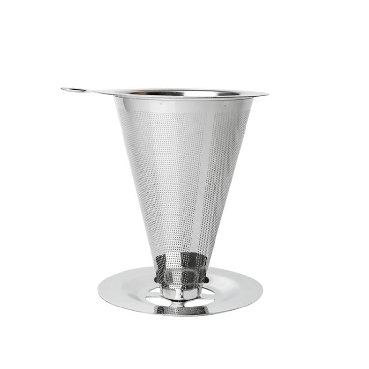 V60不鏽鋼咖啡濾網帶底座，適用手沖沖泡，1-2杯300目，1-3杯300目，1-4杯300目，1-4杯600目，1-6杯600目，1-8杯300目