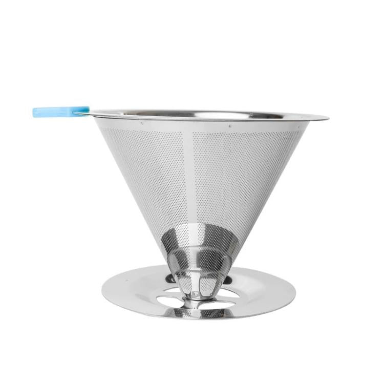 V60不鏽鋼咖啡濾網帶底座，適用手沖沖泡，1-2杯300目，1-3杯300目，1-4杯300目，1-4杯600目，1-6杯600目，1-8杯300目