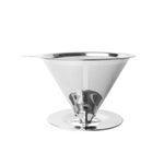 V60不鏽鋼咖啡濾網帶底座，適用手沖沖泡，1-2杯300目，1-3杯300目，1-4杯300目，1-4杯600目，1-6杯600目，1-8杯300目