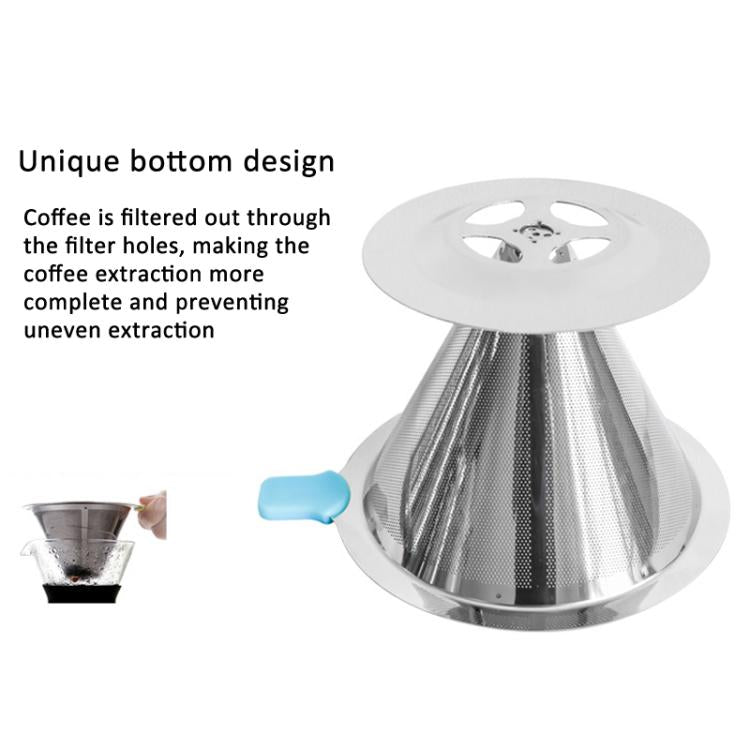 V60不鏽鋼咖啡濾網帶底座，適用手沖沖泡，1-2杯300目，1-3杯300目，1-4杯300目，1-4杯600目，1-6杯600目，1-8杯300目
