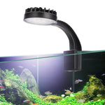 5W 藍白水族LED夾燈含12顆LED USB供電迷你魚缸燈適用水草、小型魚缸，220V，110V