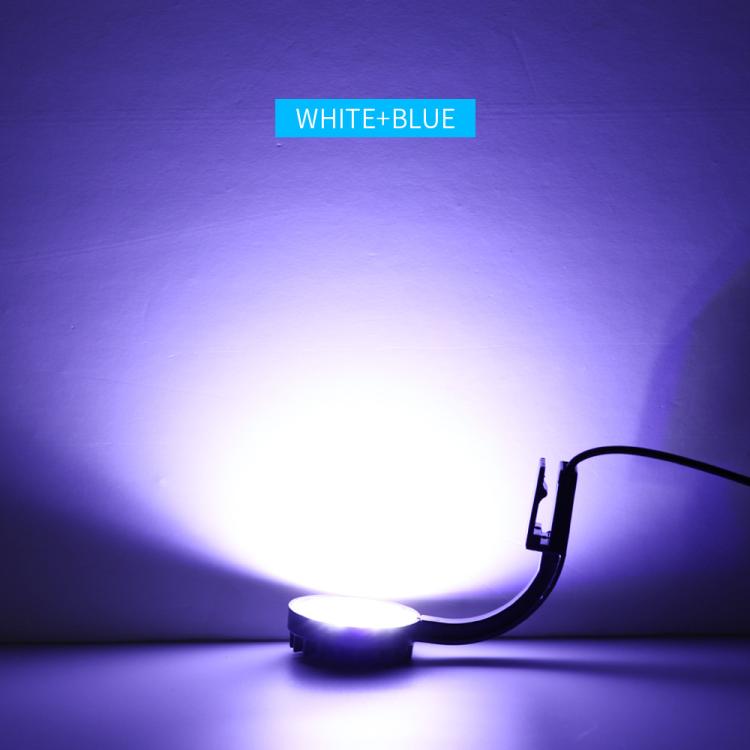 5W 藍白水族LED夾燈含12顆LED USB供電迷你魚缸燈適用水草、小型魚缸，220V，110V