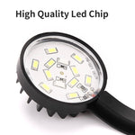 5W 藍白水族LED夾燈含12顆LED USB供電迷你魚缸燈適用水草、小型魚缸，220V，110V