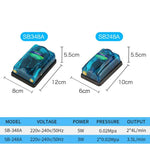 220-240V 透明超靜音水族氣泵，SOBO SB-248A 3W 單孔，SOBO SB-348A 5W 雙孔