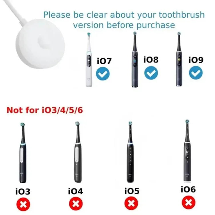 3768 牙刷充電器電源適配器 適用於 Oral B IO 系列 9/8/7 IO7 IO8 IO9, 歐洲插頭, 歐洲插頭