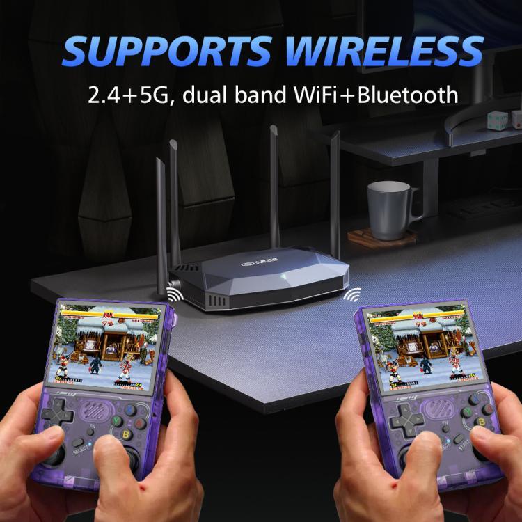 R36XX 雙頻 WiFi 手持遊戲機 3.5 吋 IPS 高清 Mipi 螢幕開源 Linux 作業系統，64G，128G