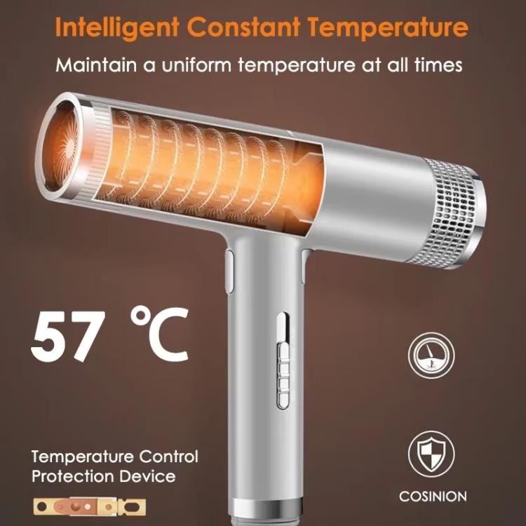 T型吹風機 智能逆變技術 高功率家用及沙龍用吹風機，歐規插頭，帶3個噴嘴歐規插頭，美規插頭，帶3個噴嘴美規插頭，英規插頭，帶3個噴嘴英規插頭
