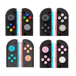 適用於 Nintendo Switch 2 Joy-Con 控制器矽膠按鍵套及搖桿帽組