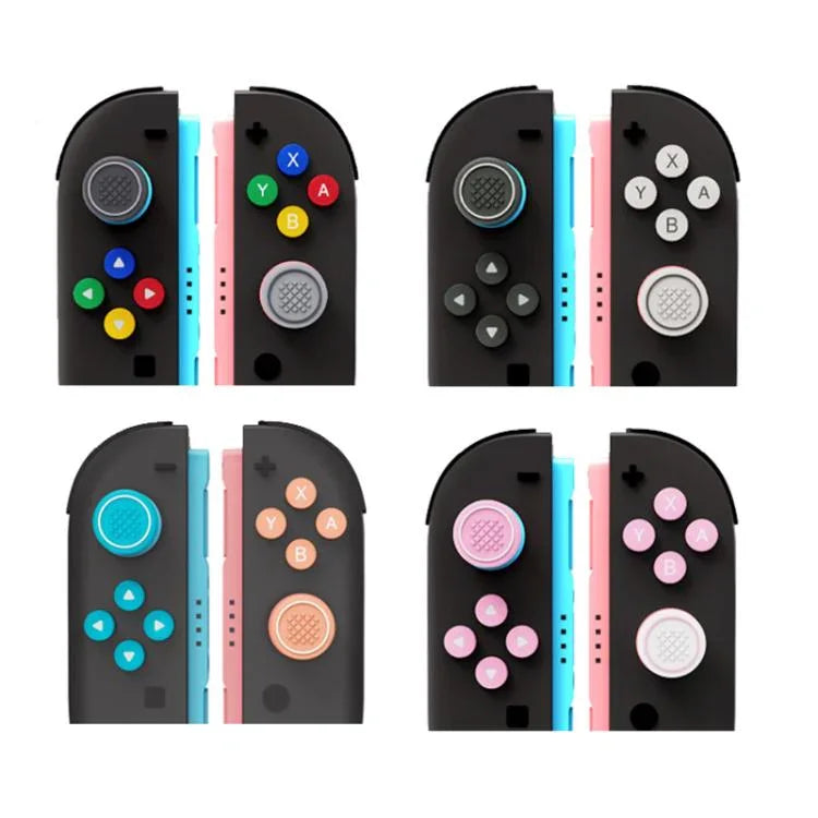 適用於 Nintendo Switch 2 Joy-Con 控制器矽膠按鍵套及搖桿帽組