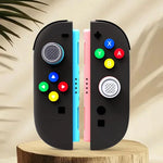 適用於 Nintendo Switch 2 Joy-Con 控制器矽膠按鍵套及搖桿帽組