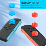 適用於 Nintendo Switch 2 矽膠搖桿帽 6 合 1 鍵帽保護套