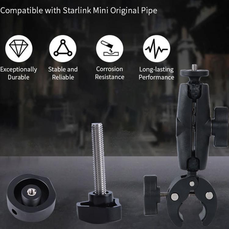 適用於 Starlink Mini 鋁合金支架轉接器重型夾具支架，S8600