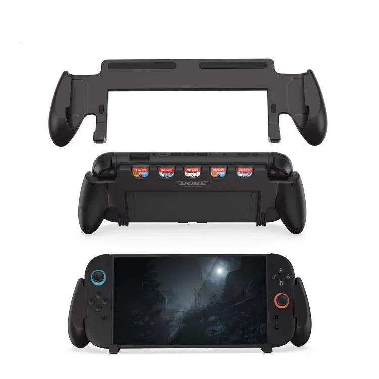 Nintendo Switch 2 專用 DOBE 人體工學多合一握把保護殼，內建遊戲卡收納，TNS-3179