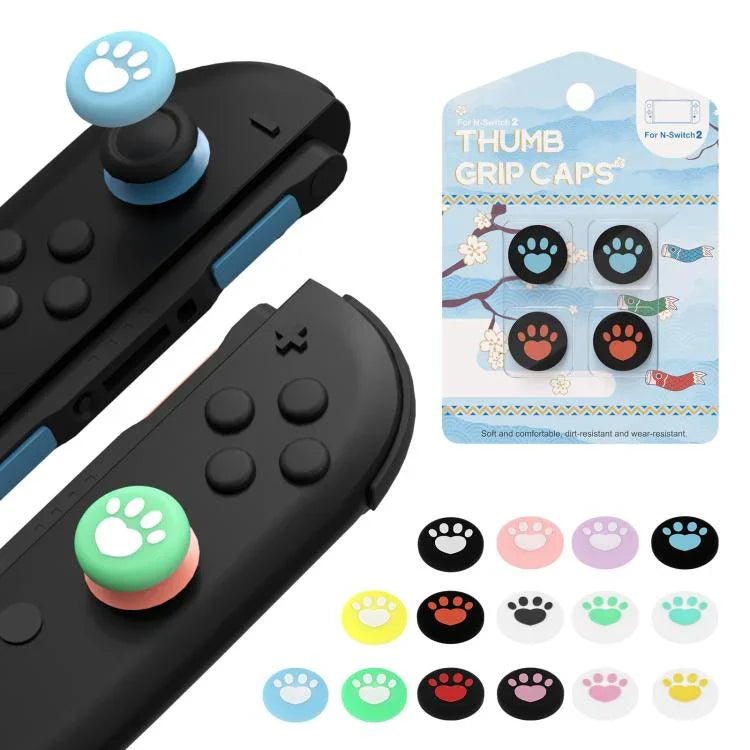 Nintendo Switch 2 Joy-Con 2 對爪紋矽膠拇指握把帽按鈕保護套
