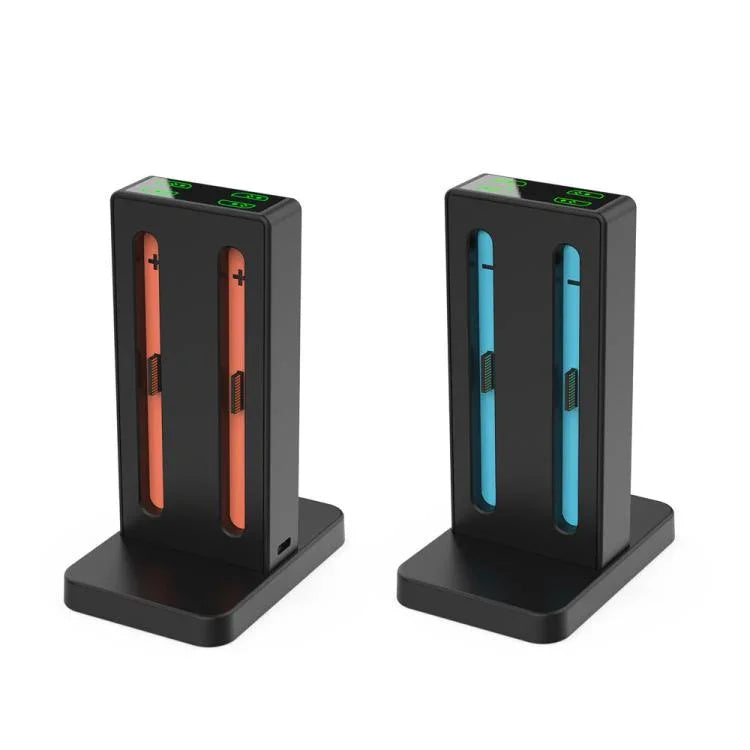 DOBE 任天堂 Switch 2 四合一磁吸充電站，帶 LED 指示燈與卡匣收納，型號 TNS-3192B