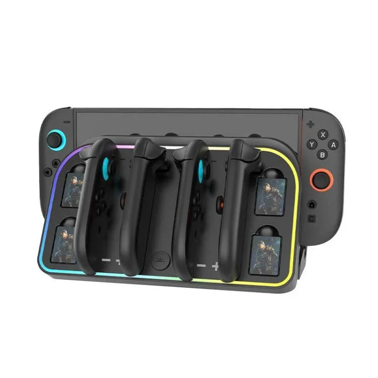 任天堂 Switch 2 JoyCon 壁掛式充電座，帶 RGB 燈光，型號 HBS-2807