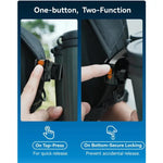 APEXEL BinoClamp Pro Quick-Release Binocular Mount Kit 360-degree Swivel Aluminum Binocular Holder, APL-F007
