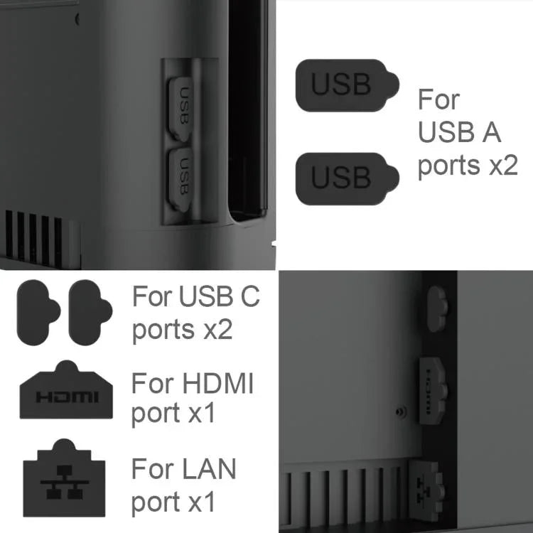 適用於 Nintendo Switch 2 IPega 6 合 1 精密防塵塞套裝 多端口保護套件