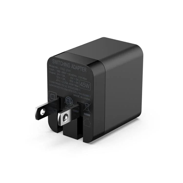 DOBE 45W GaN 快充充電器，適用於 Nintendo Switch 2/Switch OLED/Switch/Switch Lite USB-C 充電器 美國插頭，適用於 Nintendo Switch 2