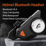M9 摩托車安全帽藍牙耳機 IPX6 防水，自動接聽，高清音質，適用騎士/外送/群組對講，M9