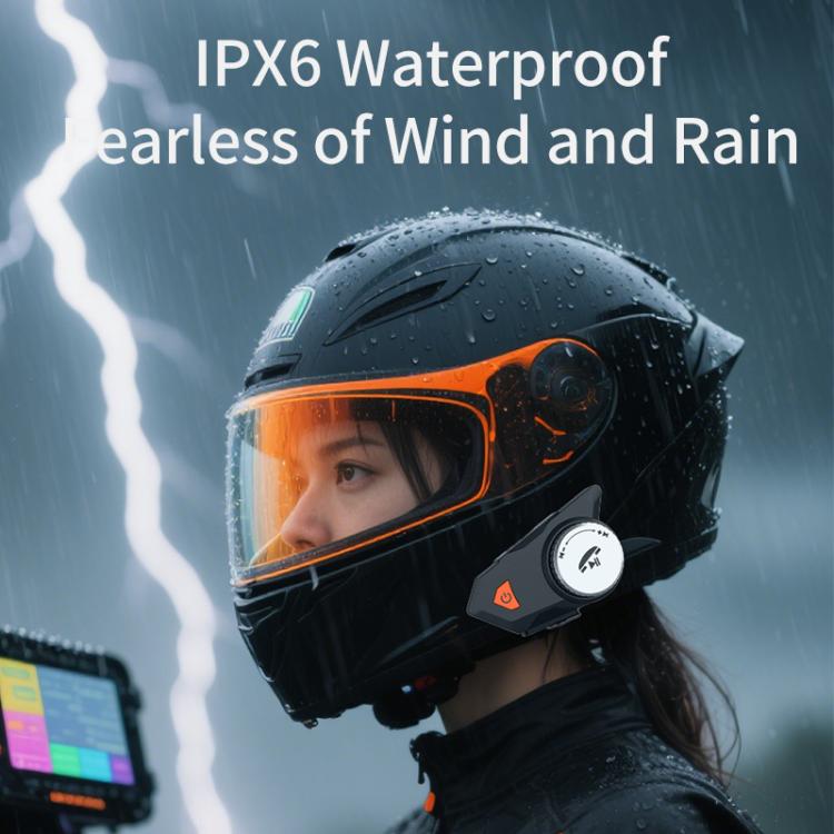 M9 摩托車安全帽藍牙耳機 IPX6 防水，自動接聽，高清音質，適用騎士/外送/群組對講，M9