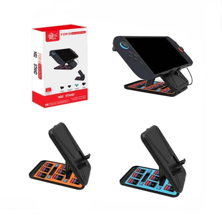 KJH Nintendo Switch 2 / Switch OLED / Lite 卡盒支架，可折疊，帶 9 個遊戲卡槽和 4 個 SD 卡槽