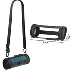 適用於 JBL Flip 7/6 藍牙喇叭便攜保護套，附單肩背帶，黑色 3
