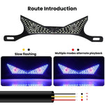 Motorcycle License Plate Screw Light Universal Decorative Accessory Headlight for Customization, Triangle Light White Yellow Flashing, Triangle Light Red Blue Flashing, Semicircular Light White Yellow Flashing, Semicircular Light Red Blue Flashing     ...