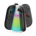 適用於 Nintendo Switch 2 Joy-Con 控制器的 ipega 4 合 1 充電座 四合一充電站，帶 RGB 燈