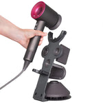 For Dyson Supersonic Hair Dryer Desktop Holder Metal Stand with Cable Organizer, Detachable Black