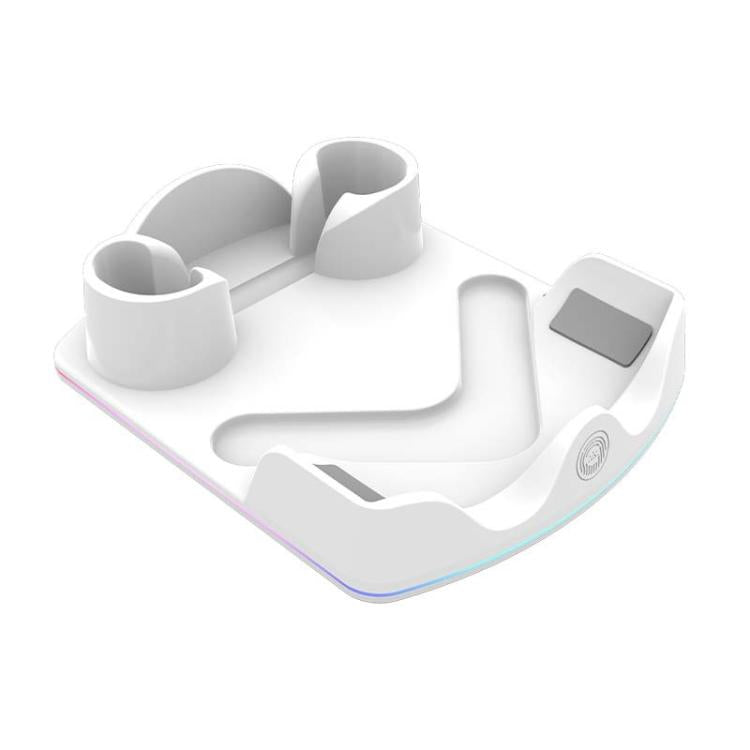 適用於 Meta Quest 3S / 3 / 2 iplay HBV-641 手把收納架 VR 頭戴裝置充電座附 LED 燈
