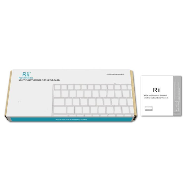 Rii K12+ 辦公電腦筆記型靜音 2.4GHz 無線迷你鍵盤