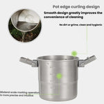 3000ml 16厘米加高戶外鍋 304不銹鋼戶外烹飪水壺，CLS 手柄，CLS 雙耳設計