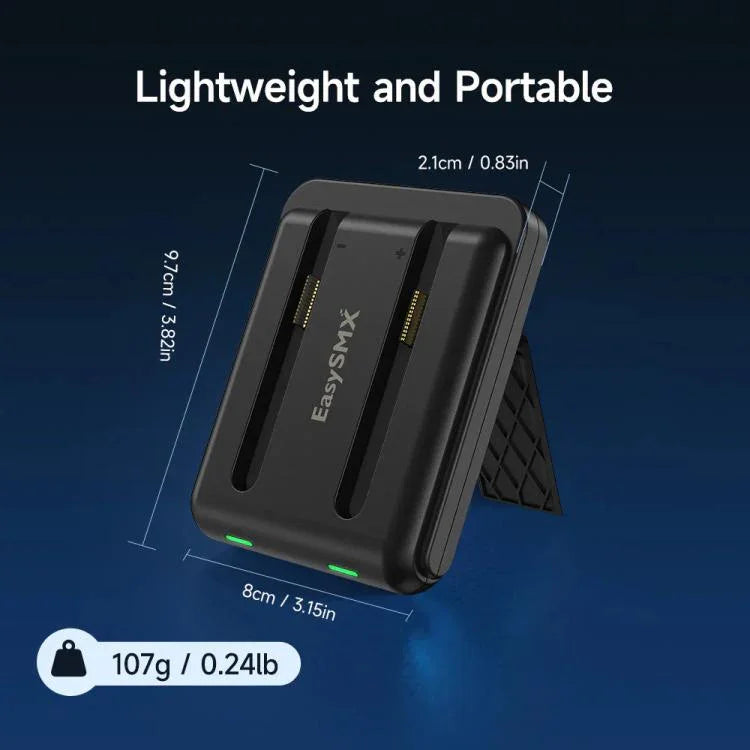 適用於 Nintendo Switch 2 Joy-Con EasySMX 充電底座，帶可調支架雙手柄充電站